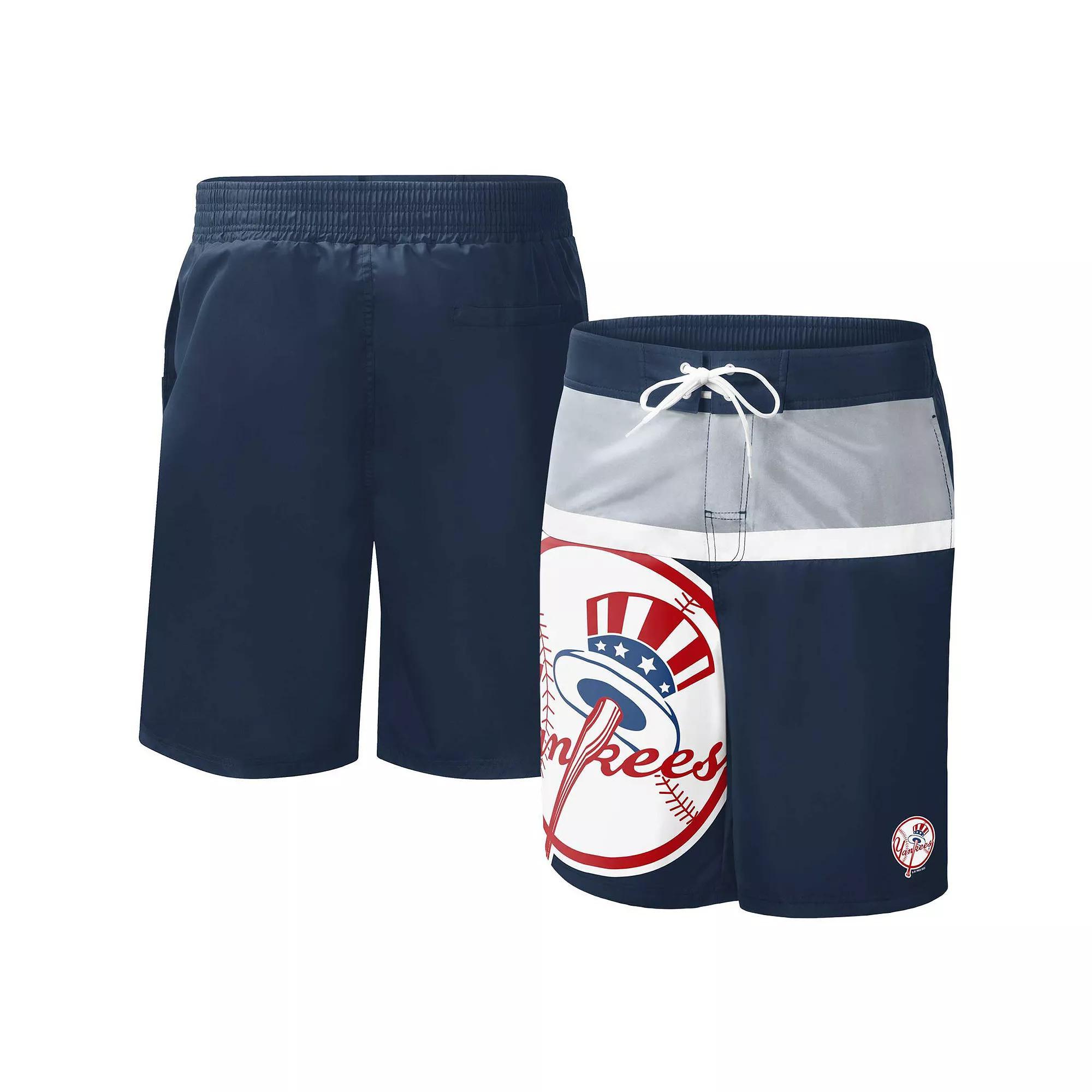 Men's G-III Sports by Carl Banks Navy New York Yankees Sea Wind Swim Shorts,  Product Image