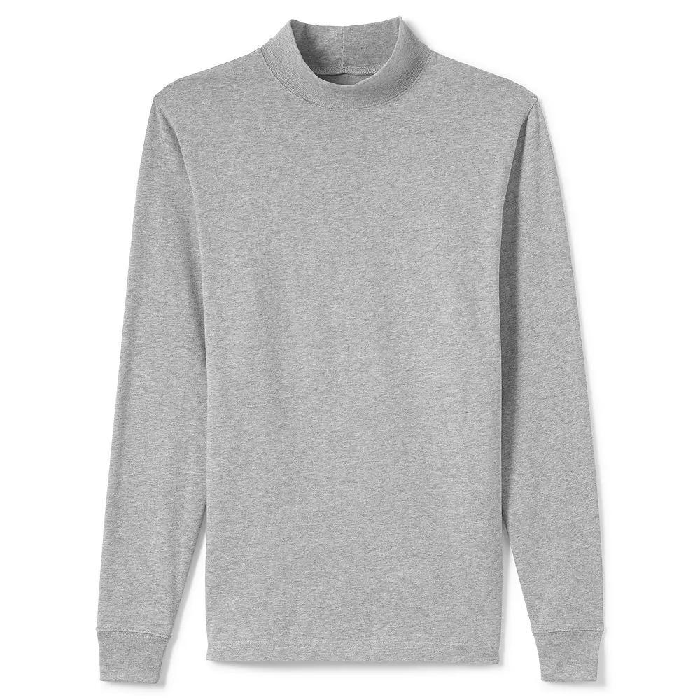Men's Lands' End Super-T Mock Turtleneck,  Product Image