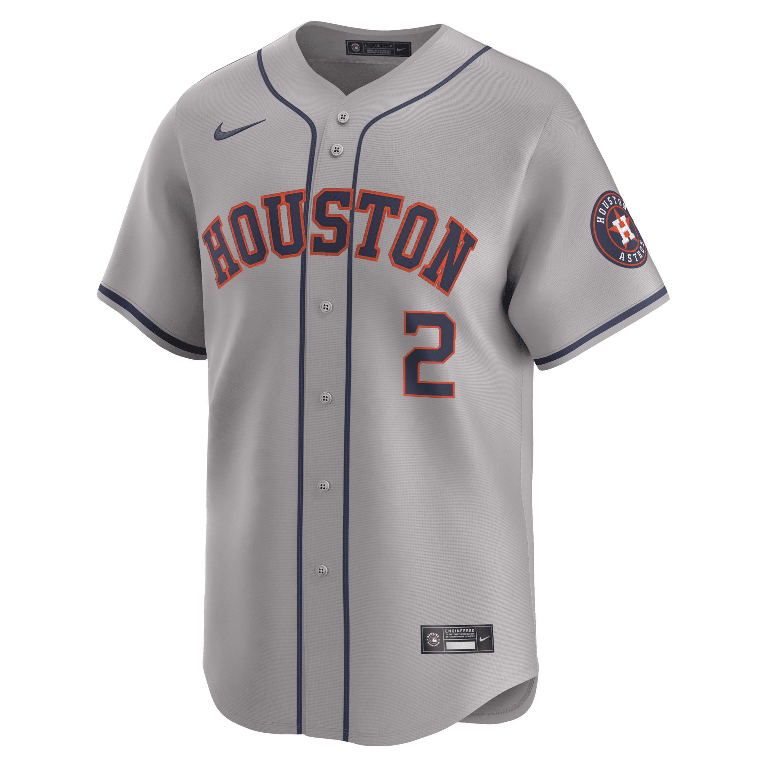 Men's Nike Alex Bregman Gray Houston Astros Away Limited Player Jersey, Size: XL, Grey Product Image