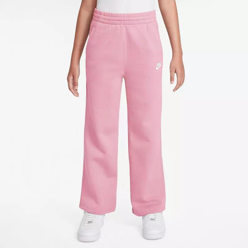 Unisex Nike Sportswear Club Fleece Girls Wide-Leg Pants | FZ6774-063 Product Image