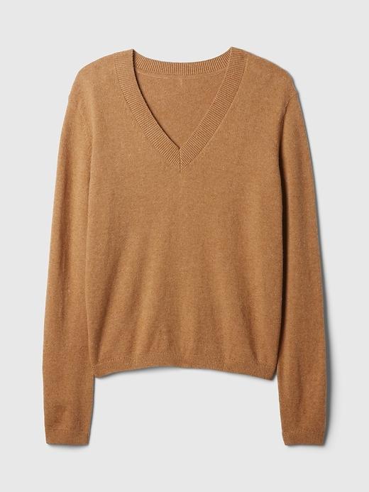 CashSoft V-Neck Sweater Product Image