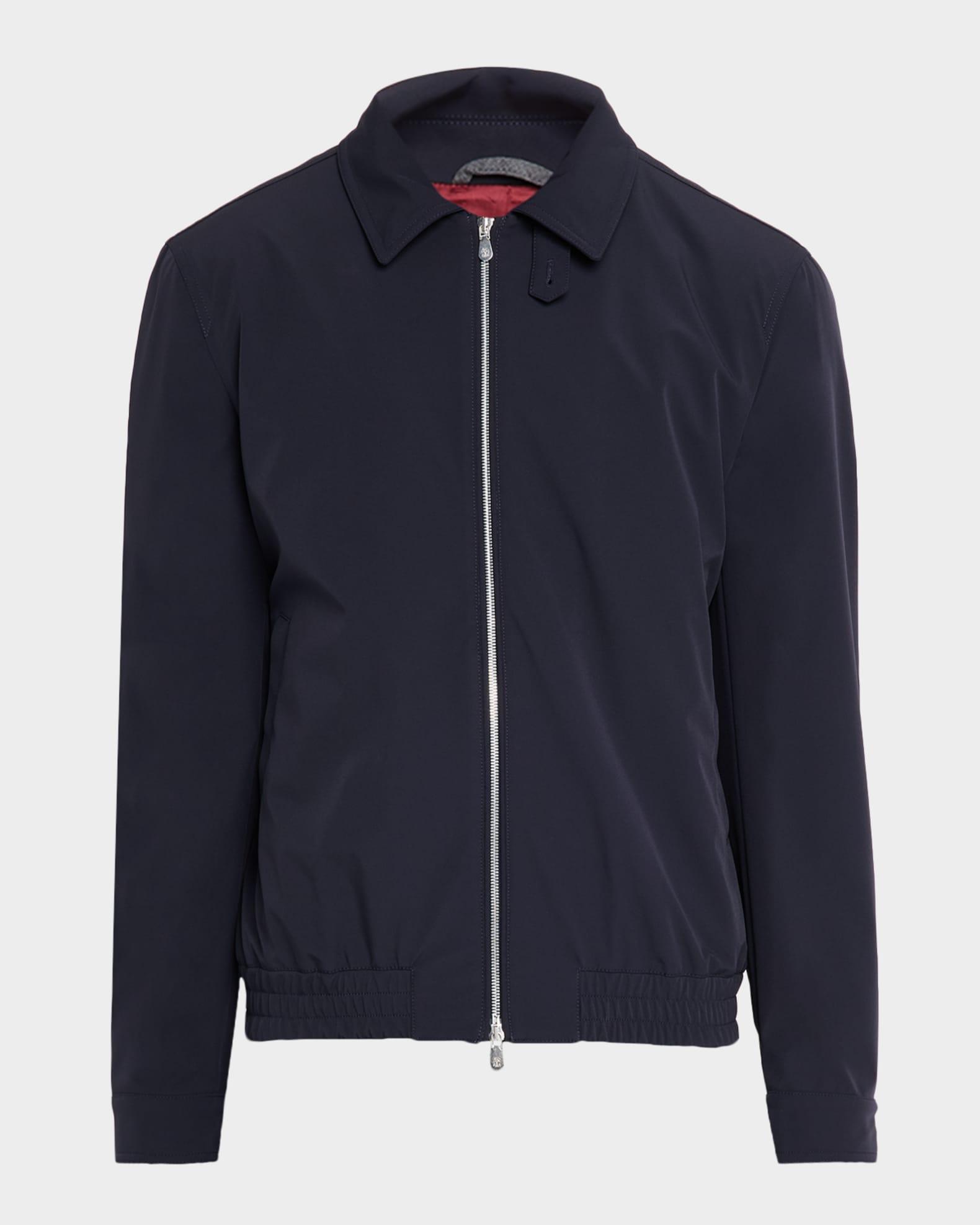 Men's Nylon Full-Zip Blouson Jacket Product Image