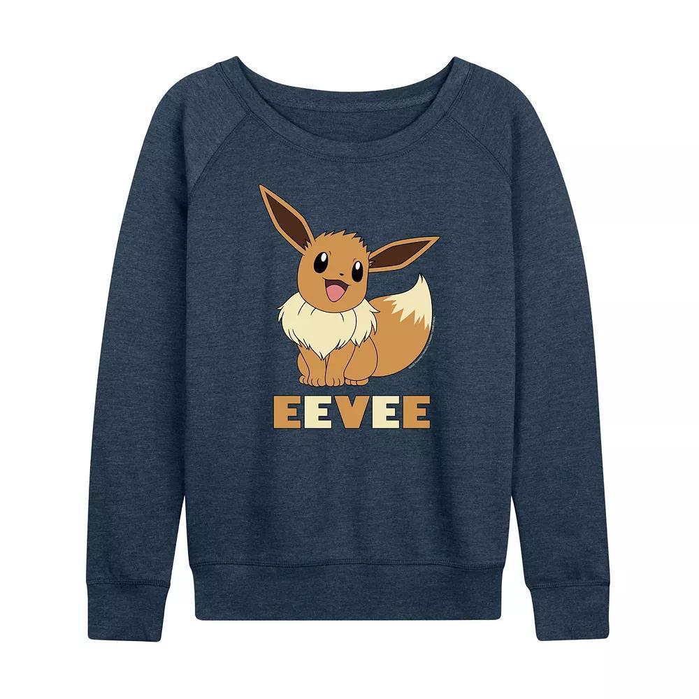 Women's Pokemon Eevee French Terry Long Sleeve Tee,  Product Image