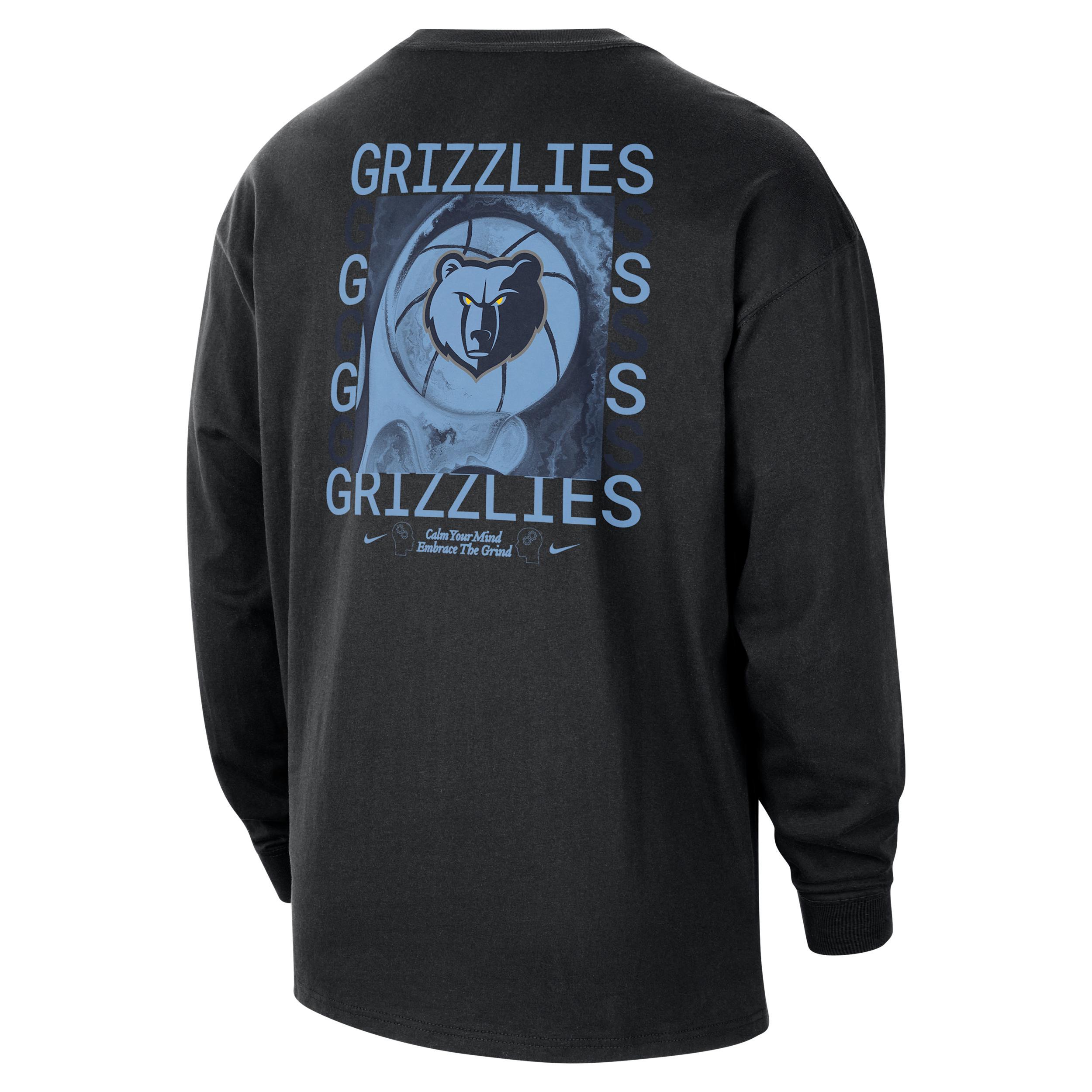 Memphis Grizzlies Courtside Nike Men's NBA Max90 Long-Sleeve T-Shirt Product Image