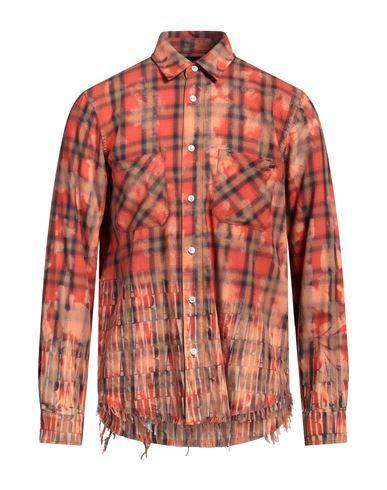 AMIRI Man Shirt Tomato Red Size S Cotton Product Image