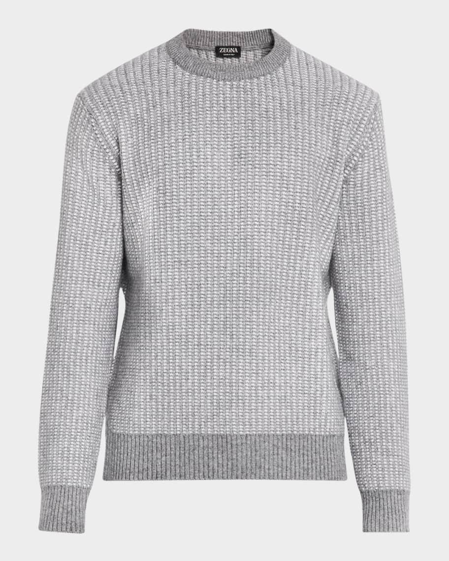 Mens Jacquard Crewneck Sweater Product Image