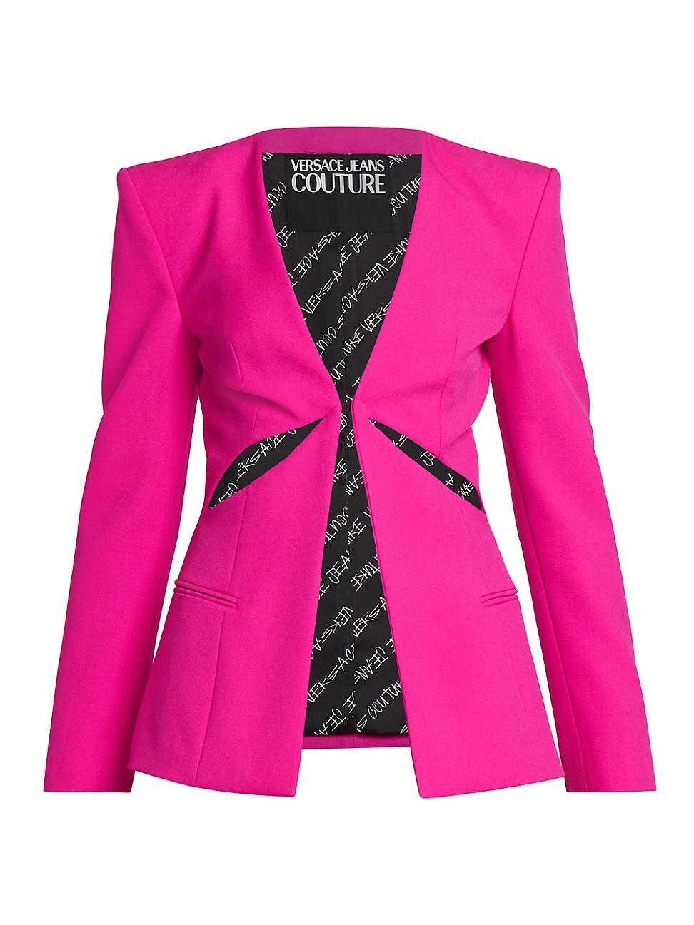 Womens V-Neck Cut-Out Jacket Product Image