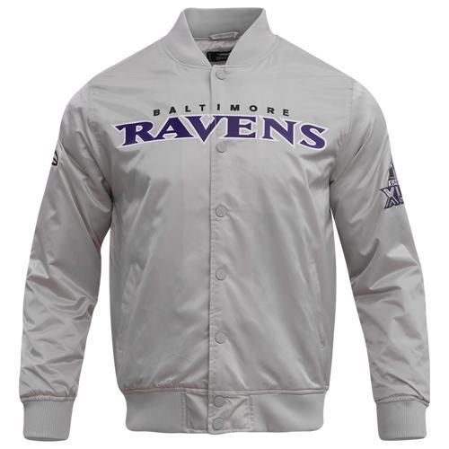 Pro Standard Mens Ravens Big Logo Satin Jacket Product Image