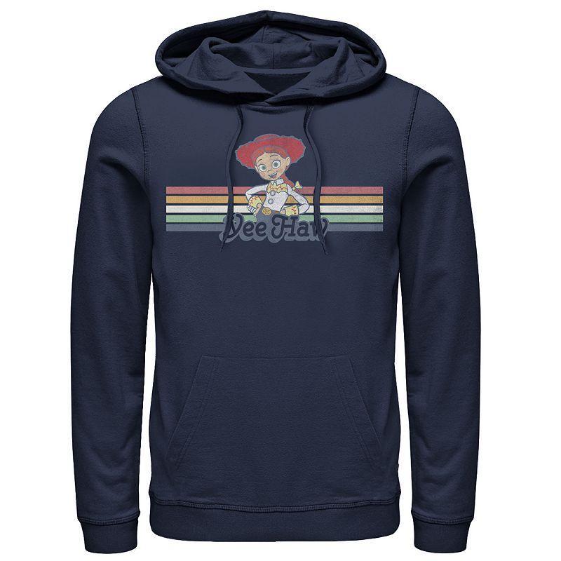 Disney / Pixars Toy Story Jessie Mens Cowgirl Rainbow Stripe Yee Haw Hoodie Blue Product Image