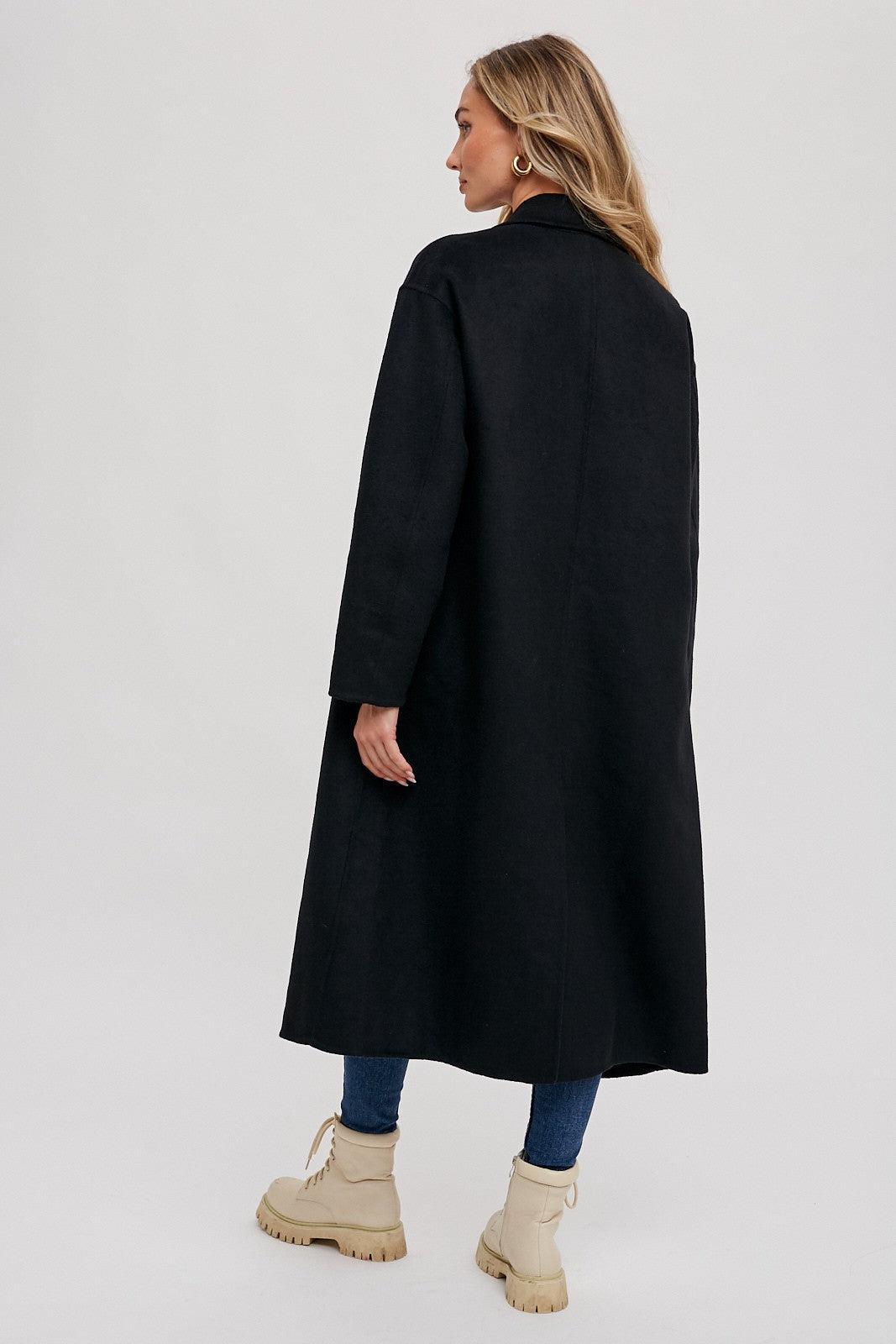 Double Breasted Longline Coat Product Image