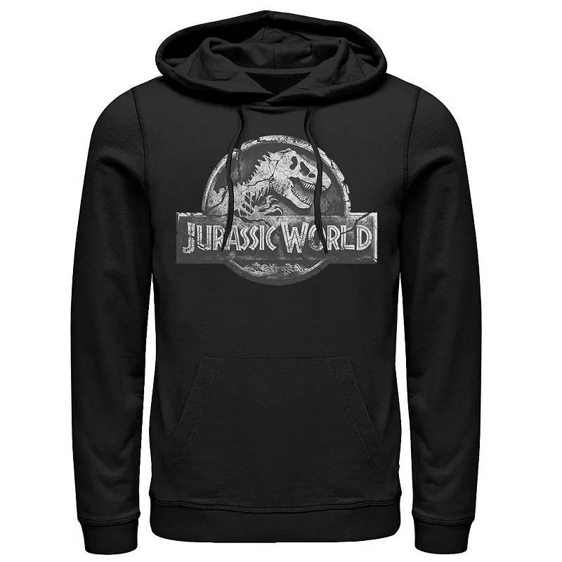 Men's Jurassic World Two Return Stone Logo Hoodie, Size: XXL, Black Product Image