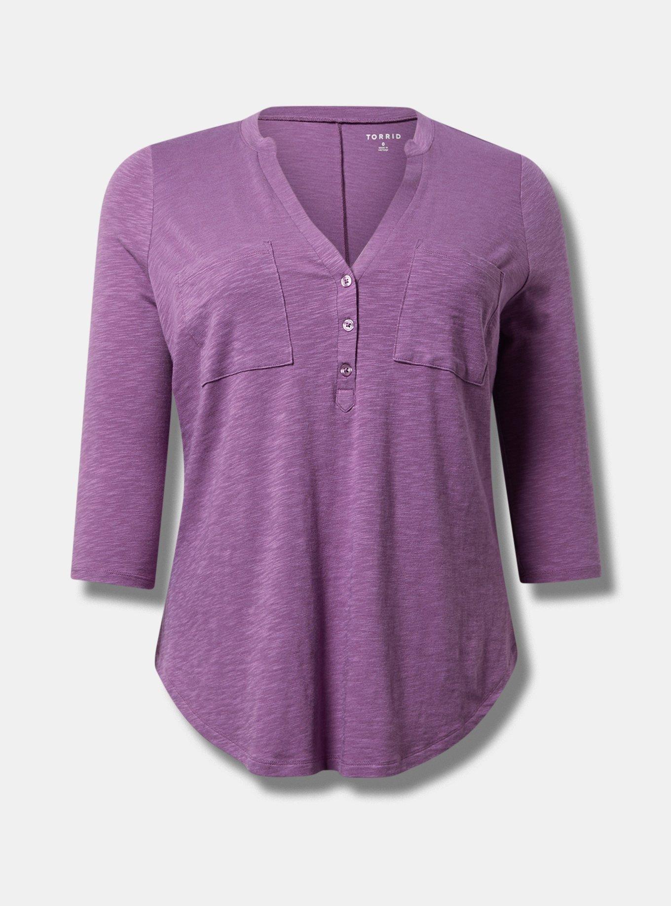 Vintage Slub V-Neck Top Product Image