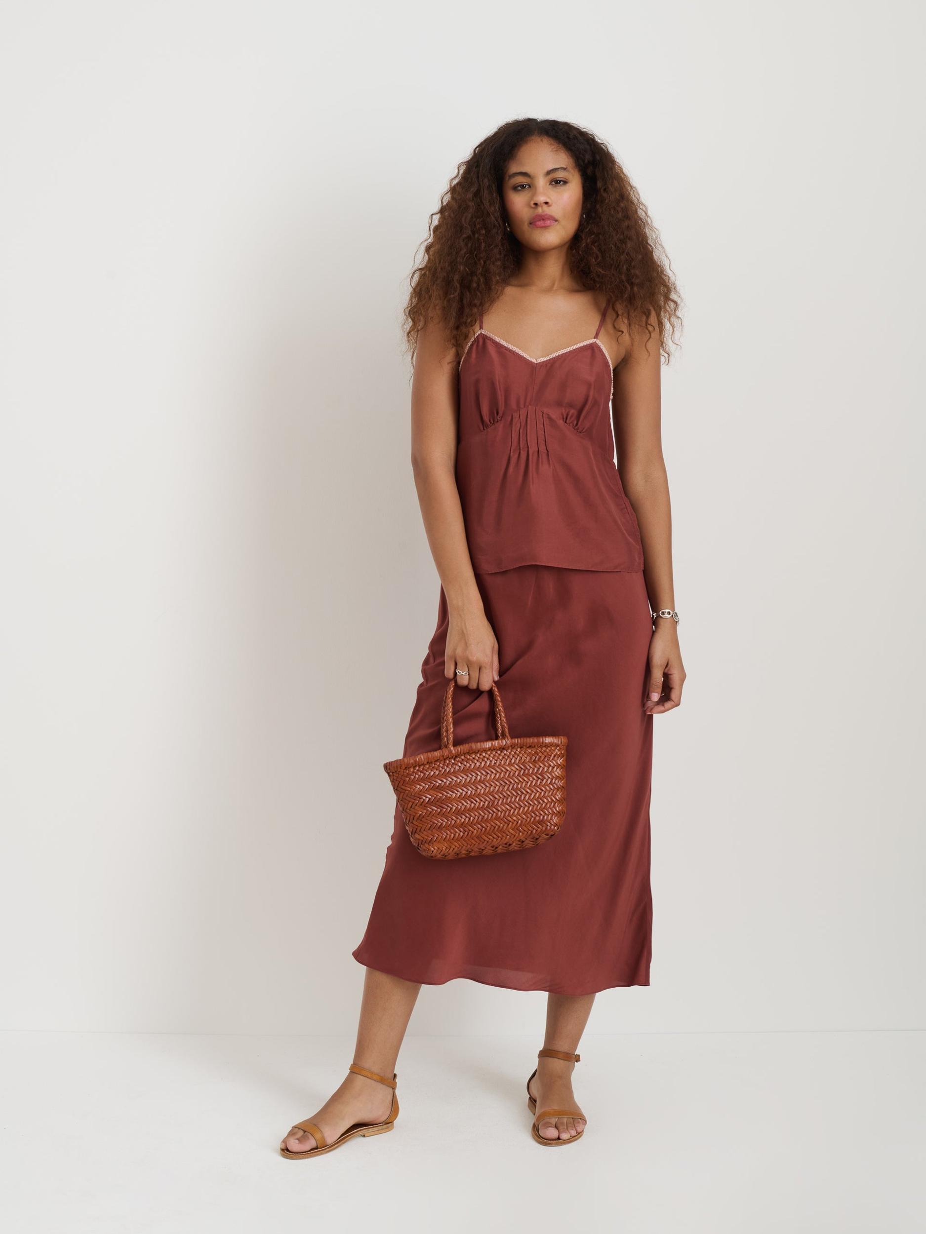 Lilly Cami In Washed Silk Product Image