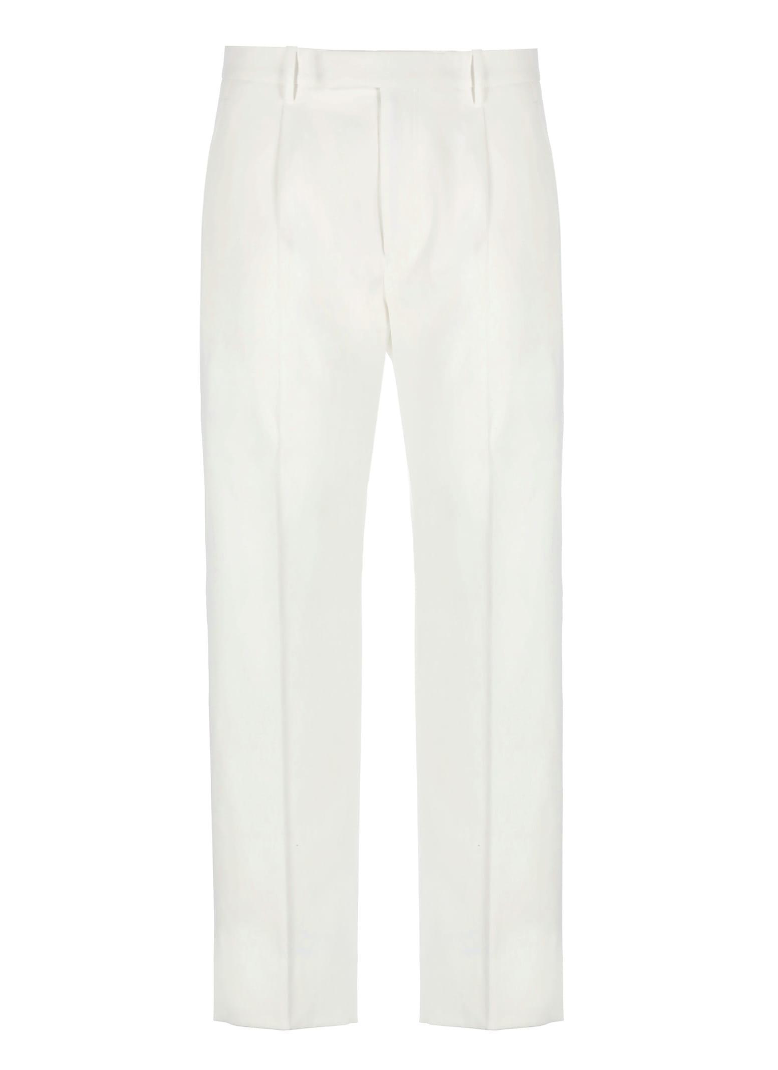 ZEGNA Pleated Jeans In White Product Image