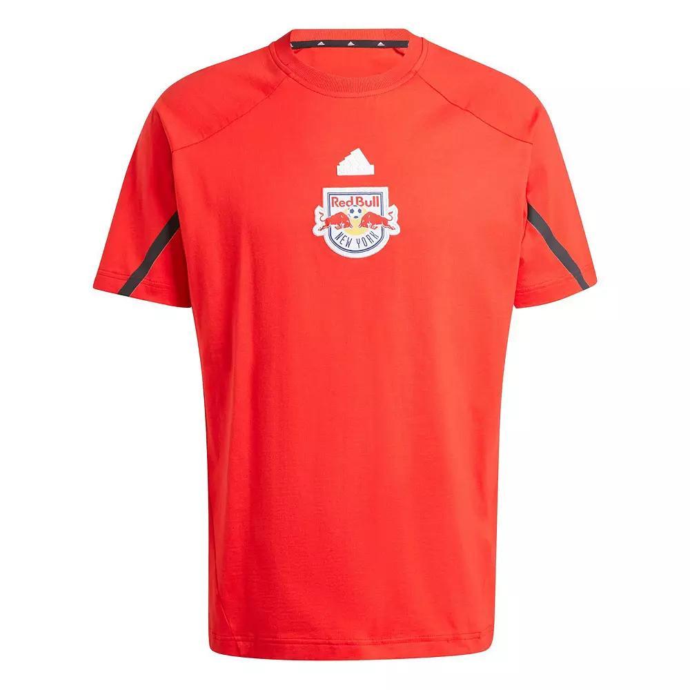 Men's adidas Red New York Red Bulls 2024 Travel Raglan T-Shirt, Size: Medium Product Image