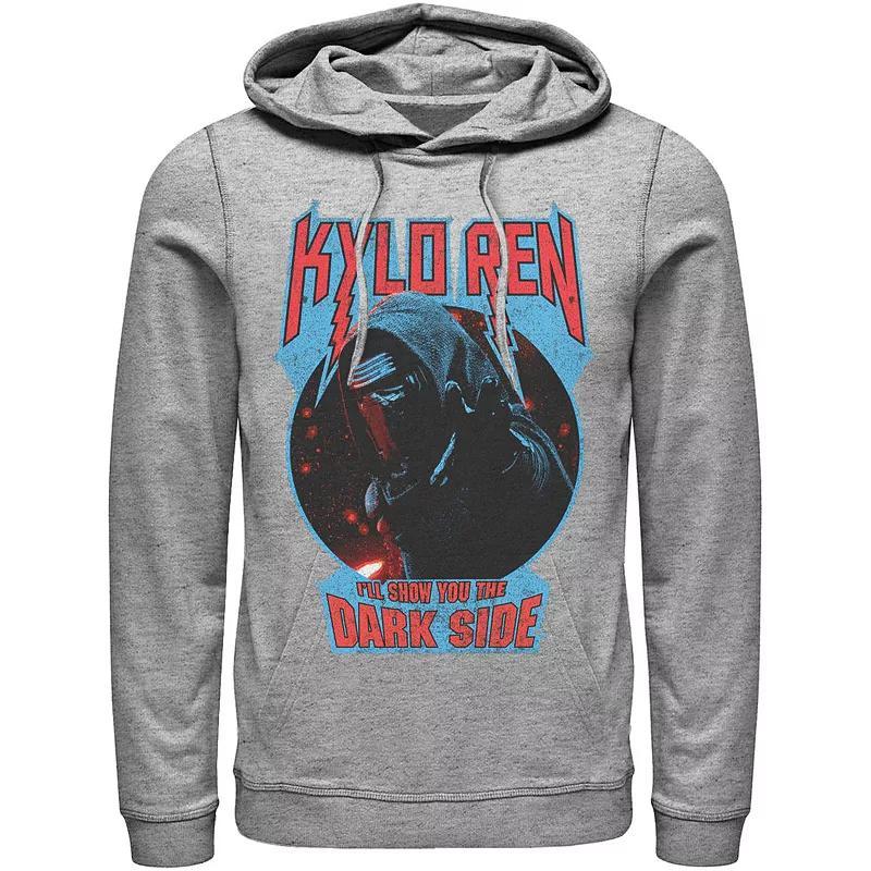 Men's Star Wars Kylo Ren Show You The Dark Side Metal Text Hoodie, Size: Large, Black Product Image