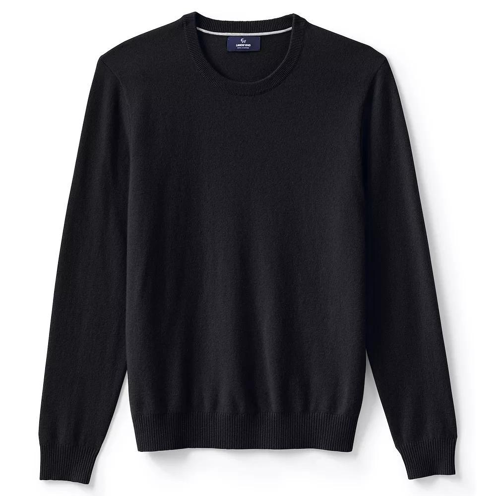 Big & Tall Lands' End Fine Gauge Cashmere Crewneck Sweater, Men's,  Product Image