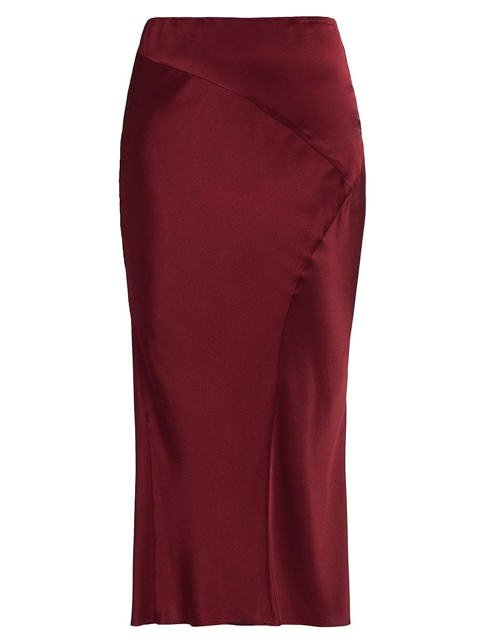 Sorelle Silk Midi Skirt Product Image