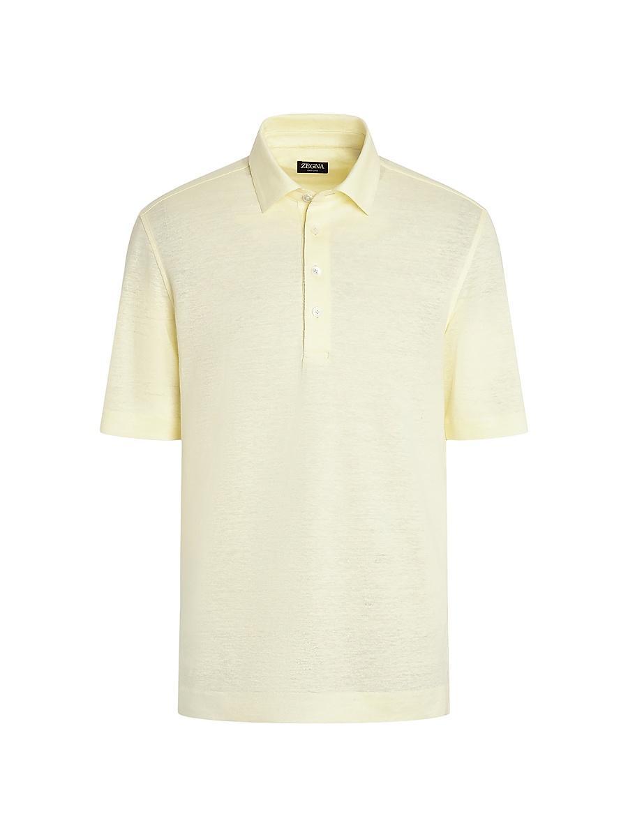 Mens Oasi Lino Polo Shirt Product Image