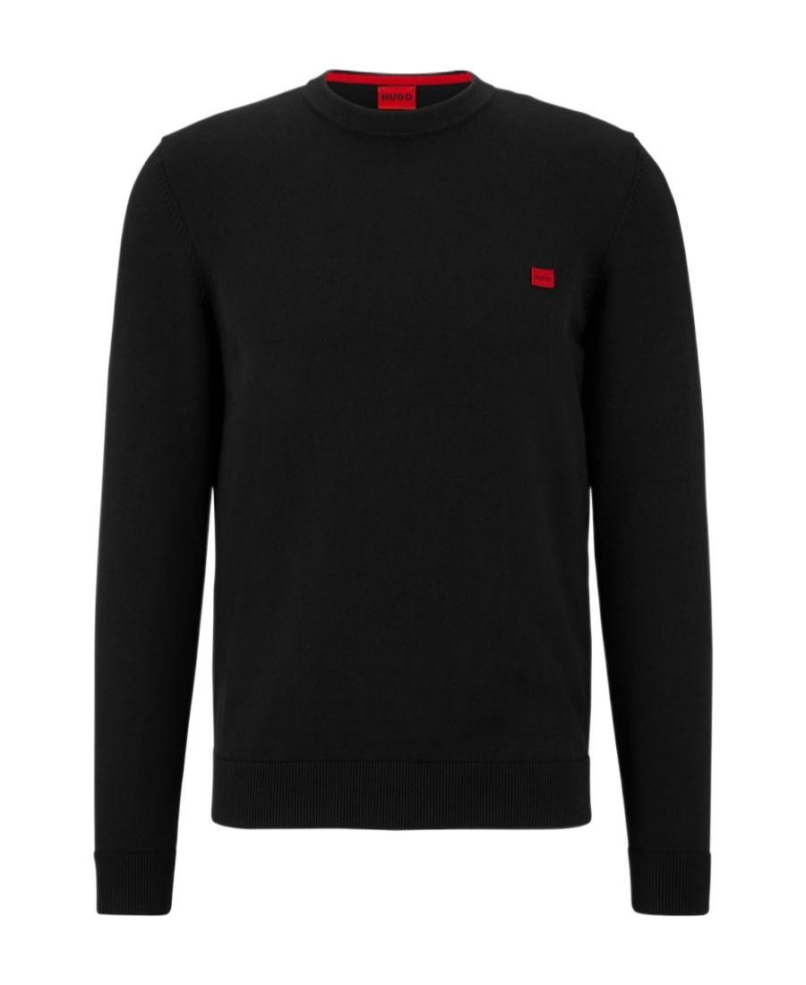 HUGO BOSS San Cassius Logo-patch Jumper In Black Product Image