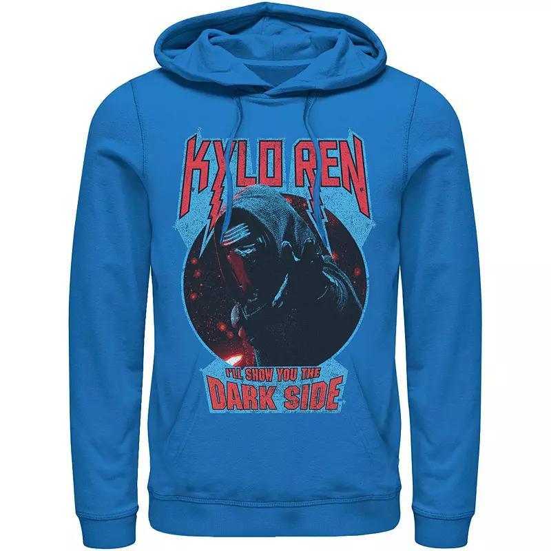 Men's Star Wars Kylo Ren Show You The Dark Side Metal Text Hoodie, Size: 3XL, Royal Product Image