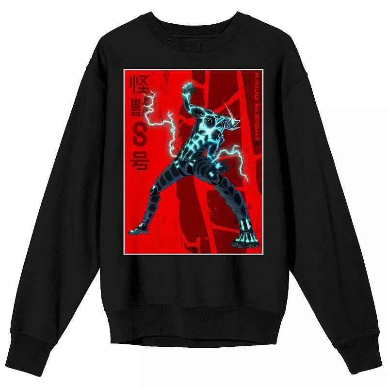 Men's Kaiju No. 8 Hafka Habino Long Sleeve Graphic Pullover, Size: Small, Black Product Image