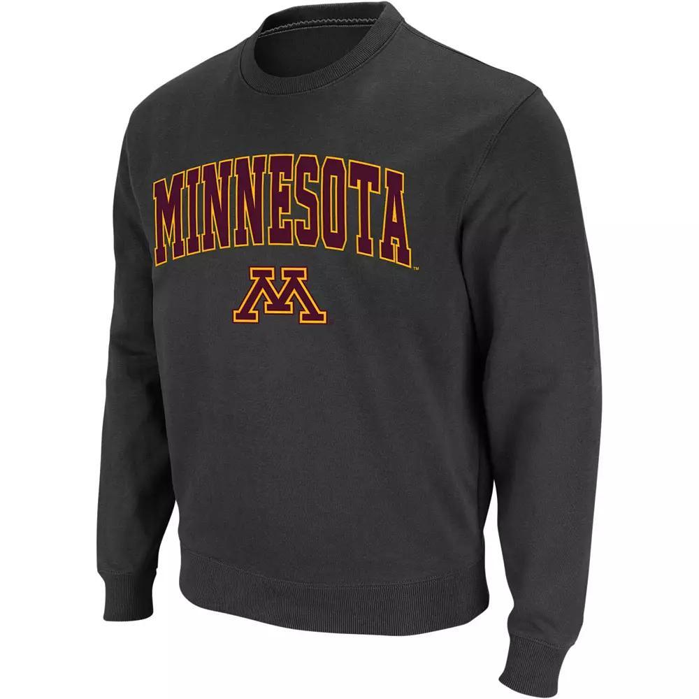 Men's Colosseum Black Miami Hurricanes Arch & Logo Crew Neck Sweatshirt,  Product Image