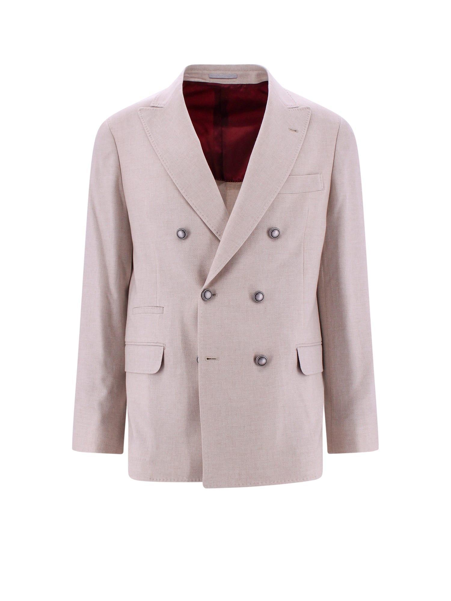 BRUNELLO CUCINELLI Blazer In Beige Product Image