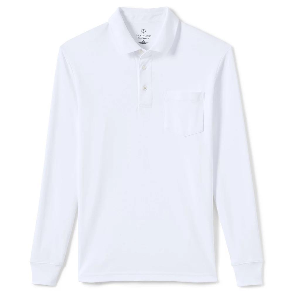 Men's Lands' End Classic-Fit Super Soft Supima Pocket Polo,  Product Image