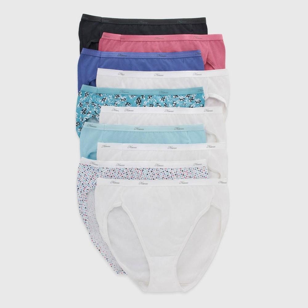 Hanes Womens Breathable Hi-Cut Cotton Underwear, Assorted, 10-Pack 7 Product Image