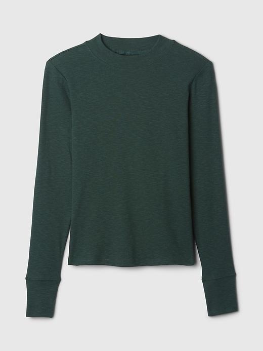 Essential Rib Mockneck T-Shirt Product Image