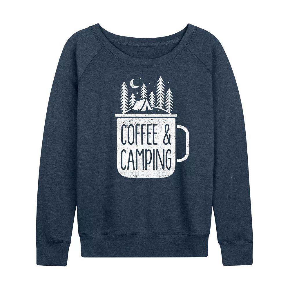 Women's Coffee And Camping French Terry Long Sleeve Tee,  Product Image