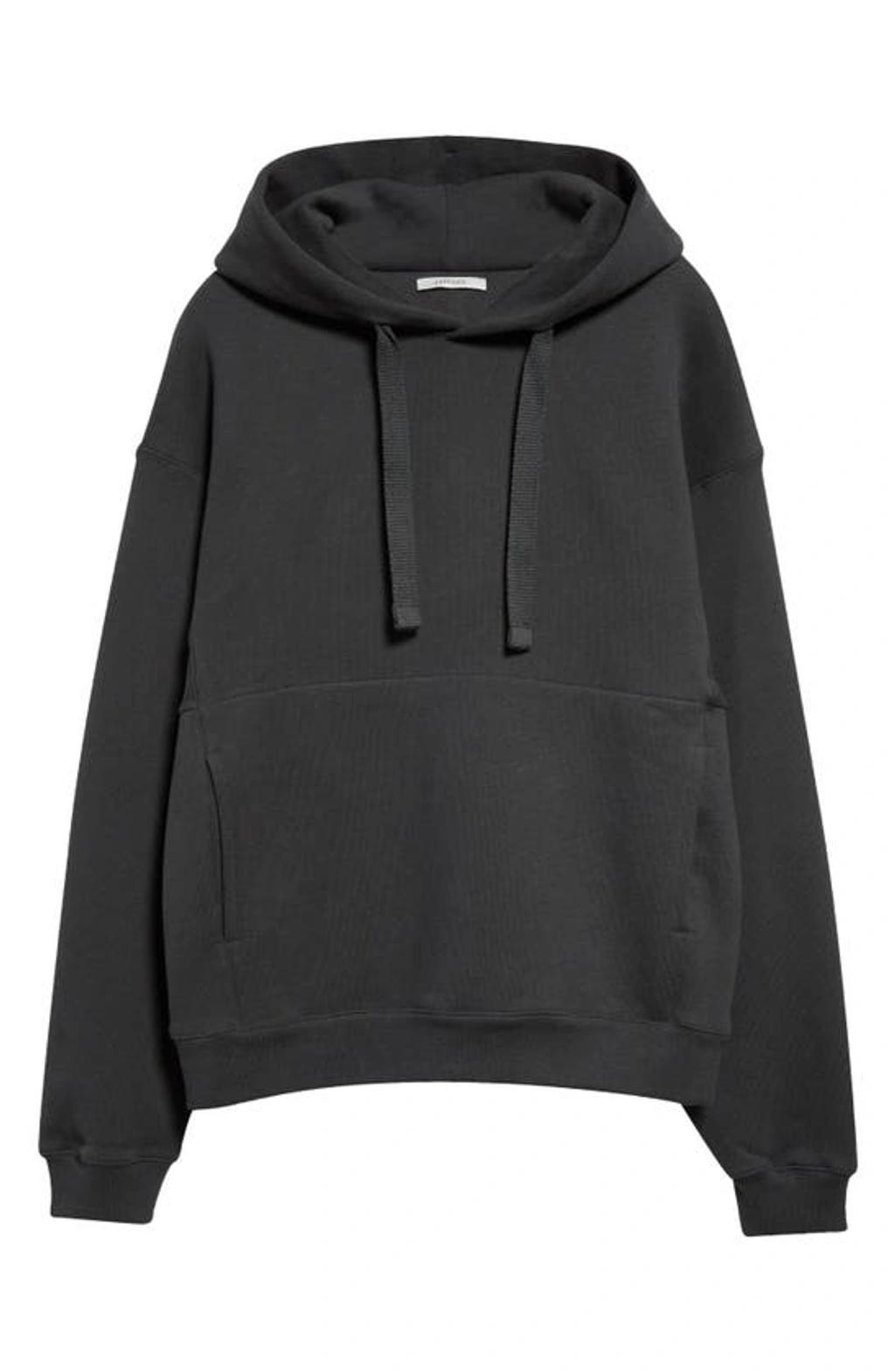 LEMAIRE Cotton-blend Jersey Hoodie In Grey Product Image