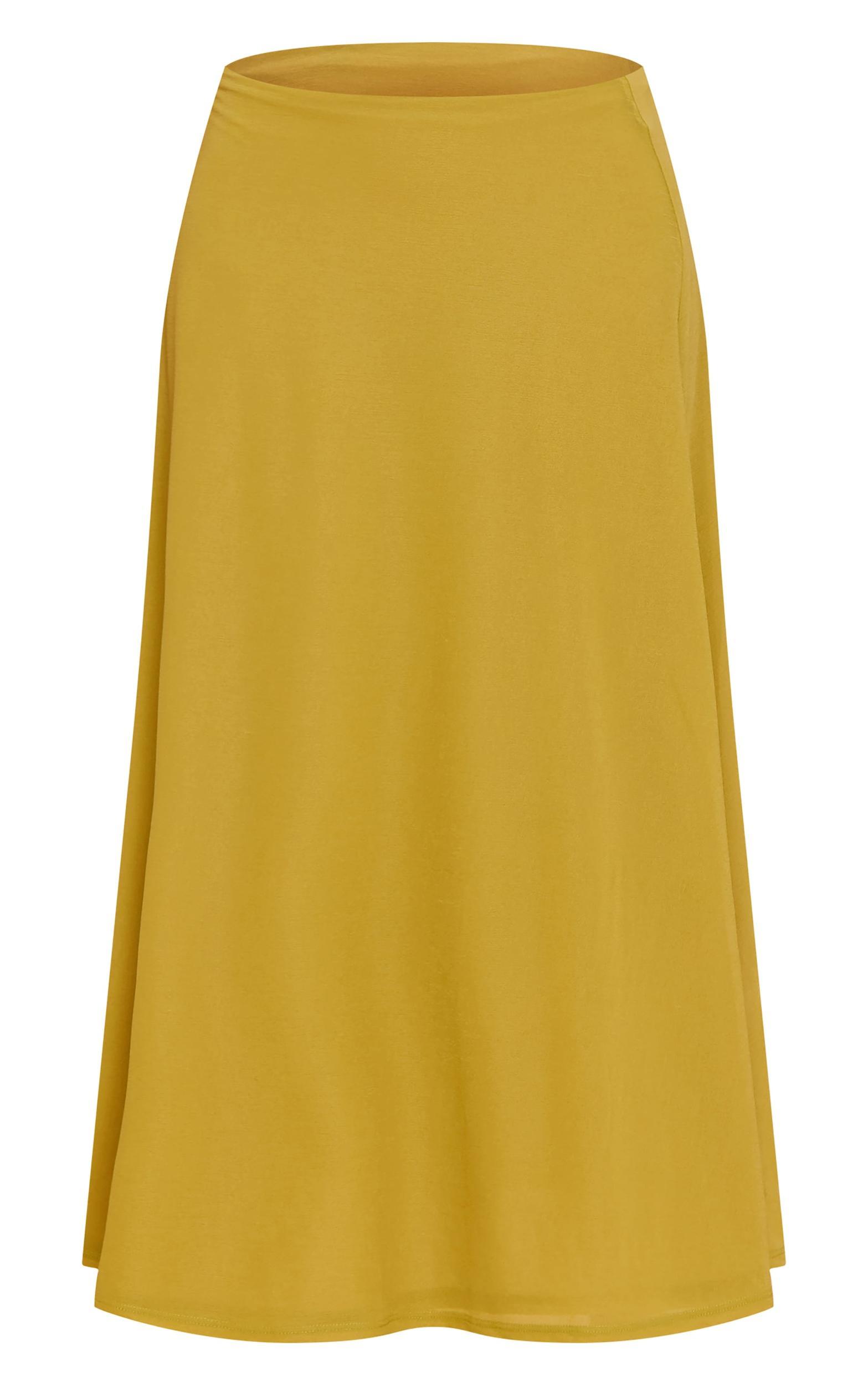  Olive Double Layer Chiffon Floaty Midaxi Skirt Product Image