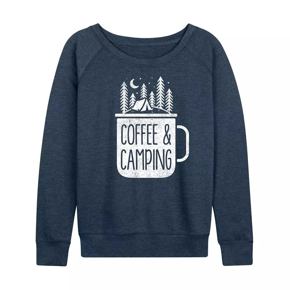 Women's Coffee And Camping French Terry Long Sleeve Tee,  Product Image