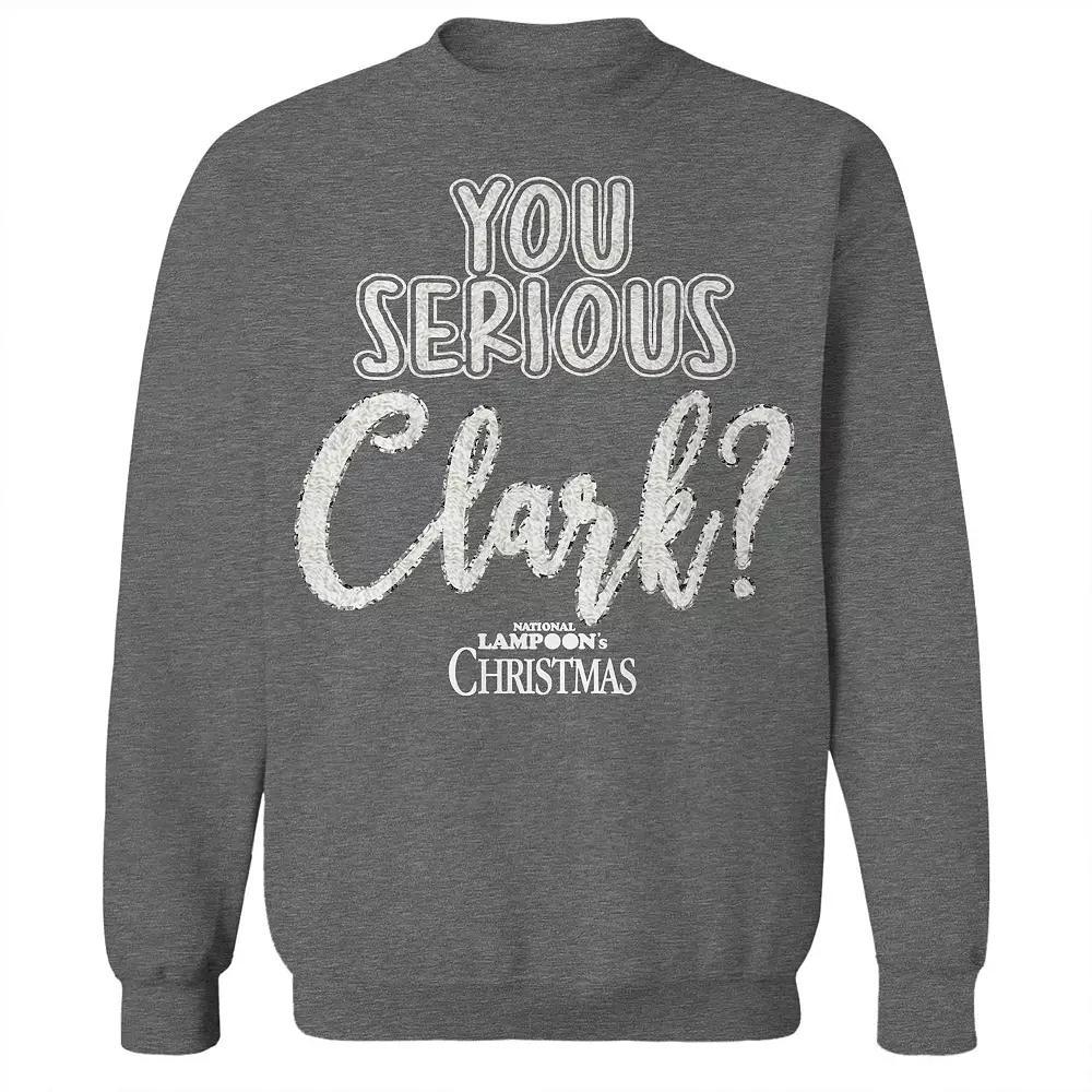 Men's You Serious Clark White National Lampoon's Christmas Vacation Graphic Fleece Crew Sweatshirt, Adult Unisex,  Product Image