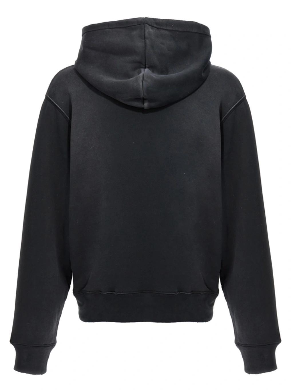 AMIRI Track Patch-embellished Hoodie In Gray Product Image