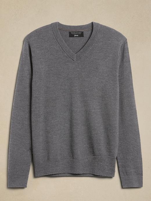 Merino V-Neck Sweater Product Image