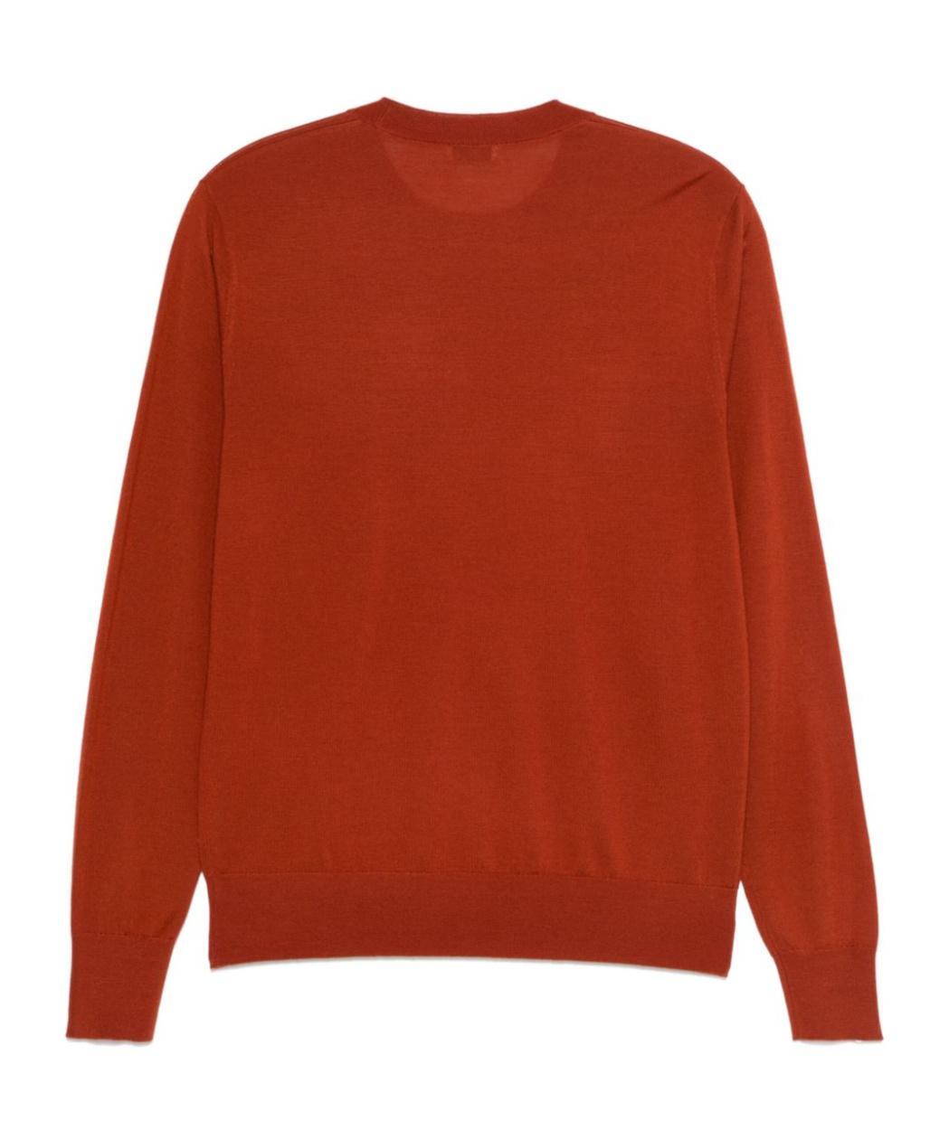 DRIES VAN NOTEN Long-sleeved Sweater In Red Product Image