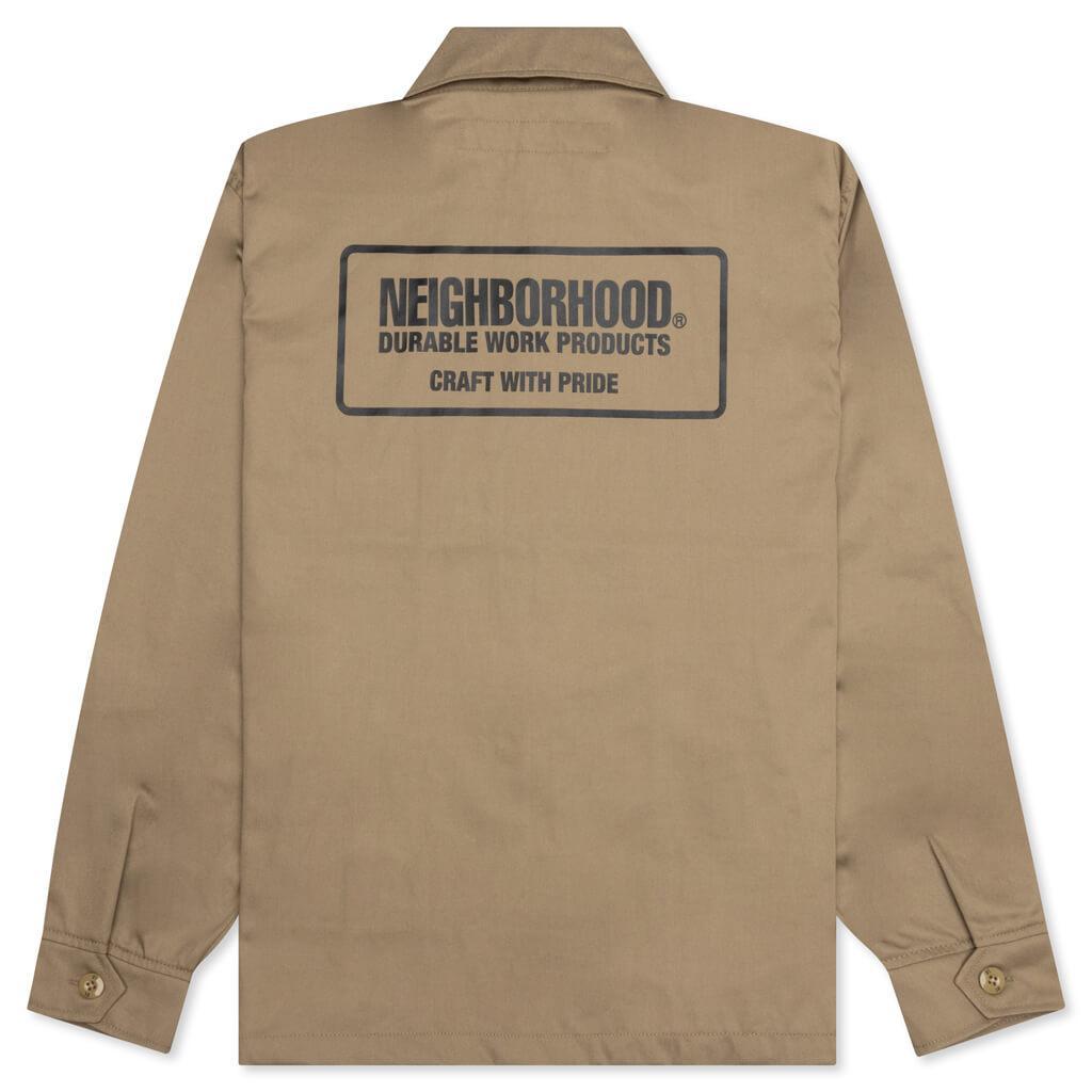 Zip Work Jacket - Beige Male Product Image