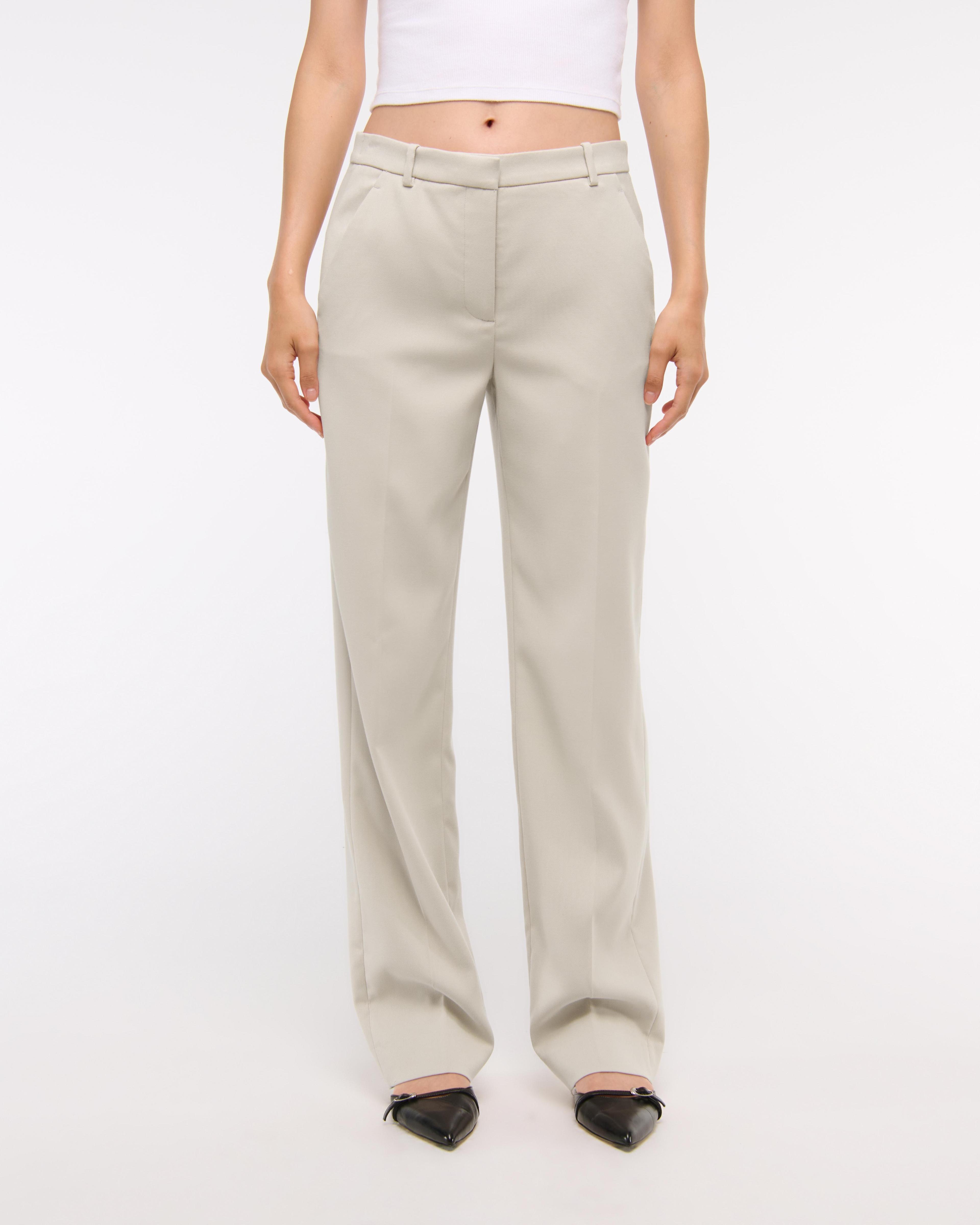 Mid Rise Tailored Straight Pant Product Image