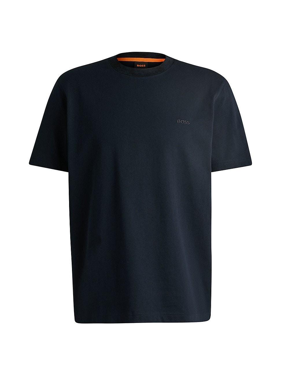 HUGO BOSS Boss By  Men's Logo Detail T-shirt In Dark Blue Product Image