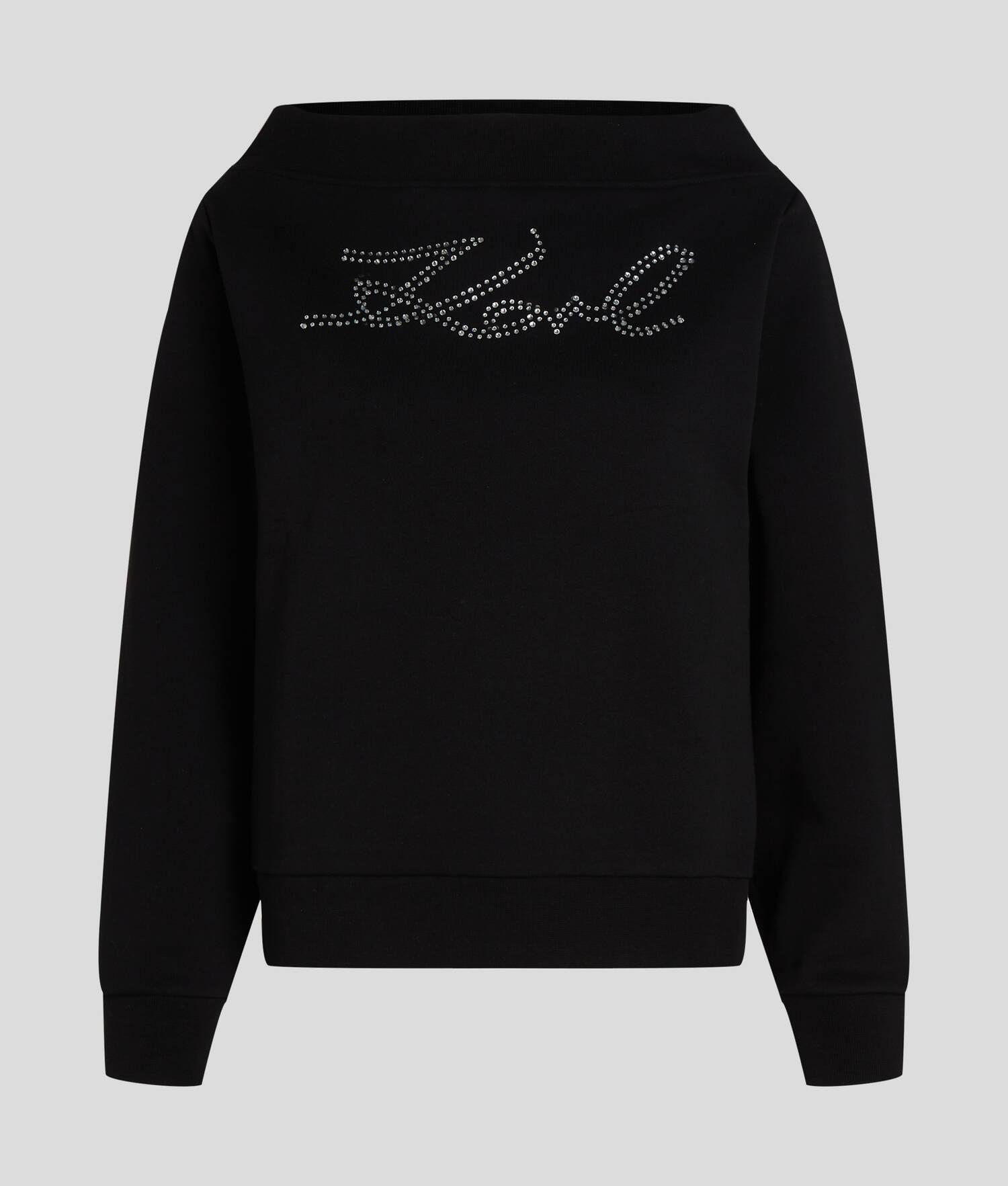 KARL SIGNATURE RHINESTONE SWEATSHIRT Product Image