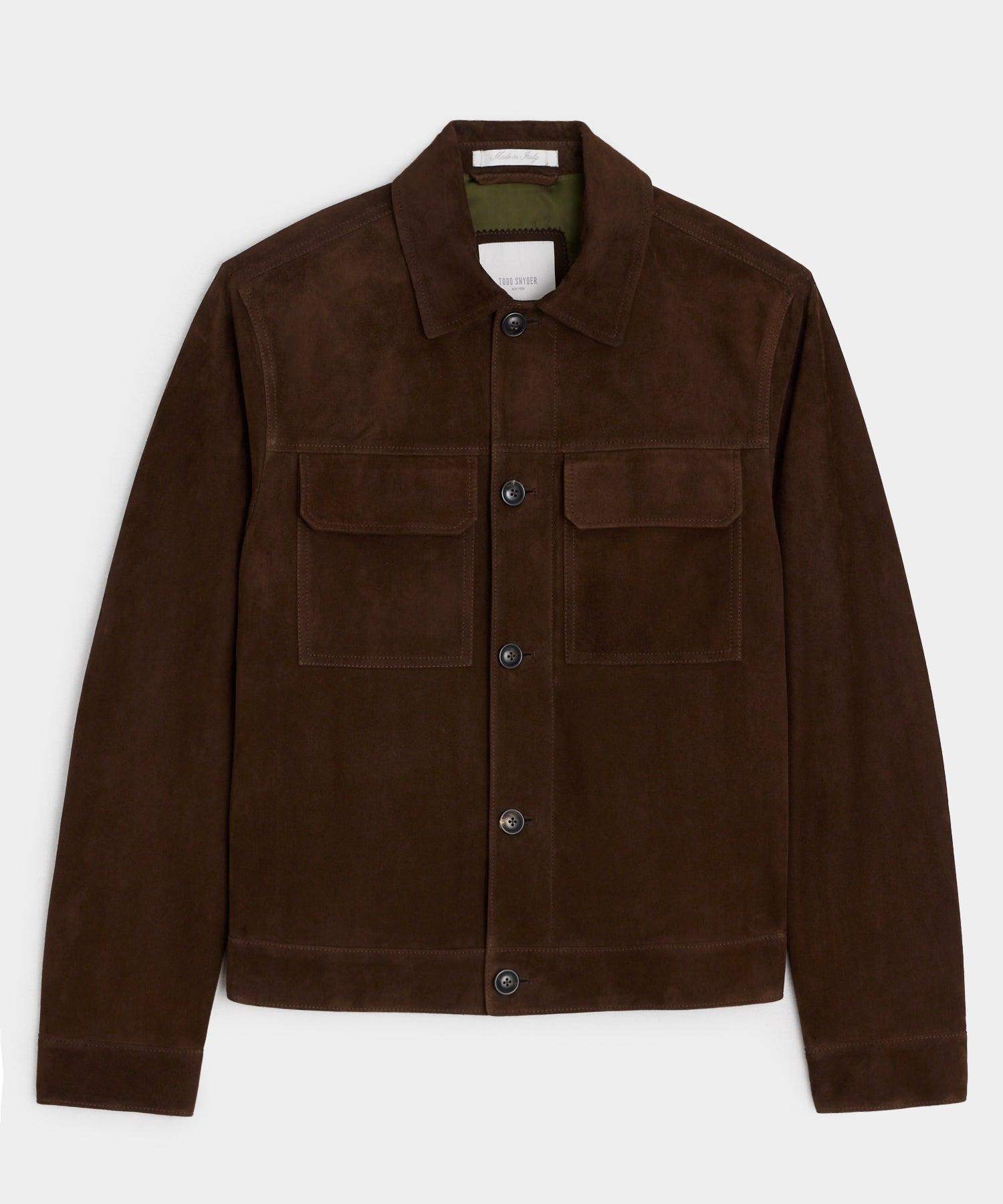 Italian Suede Worker Jacket Product Image