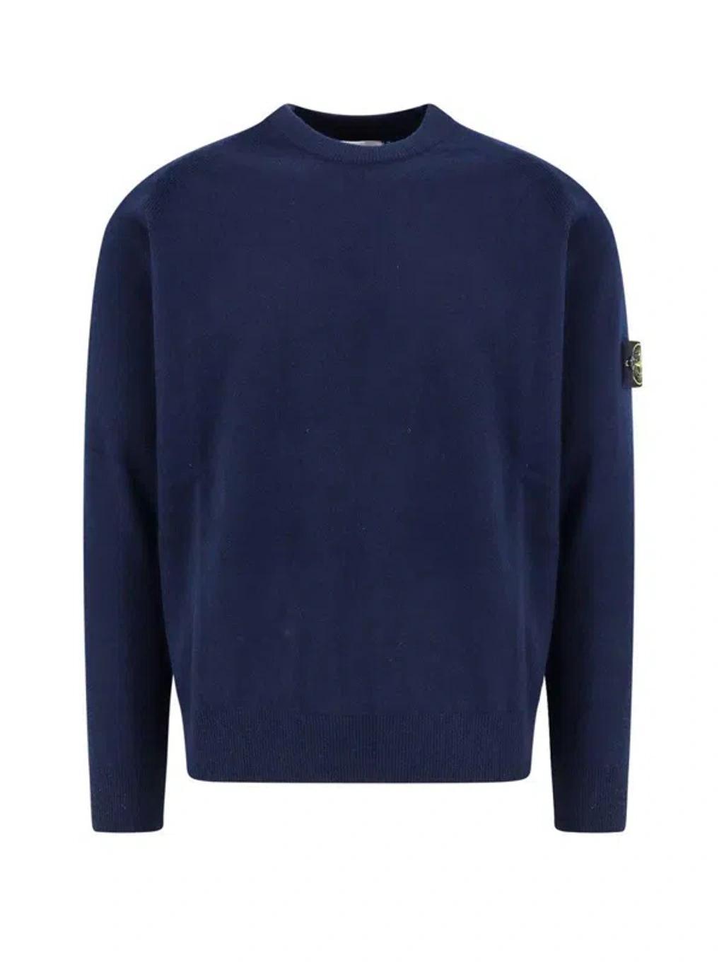 STONE ISLAND Sweater In Blue Product Image