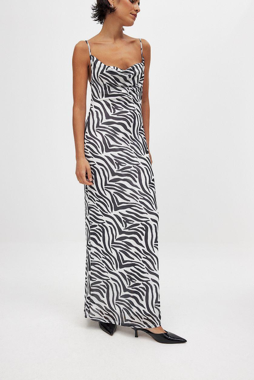 Waterfall Mesh Maxi Dress Product Image