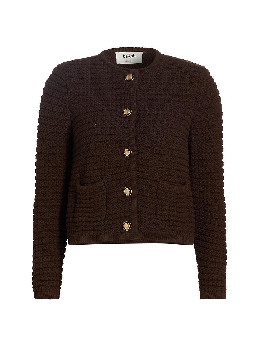 Womens Gaspard Cotton-Blend Knit Cardigan Product Image