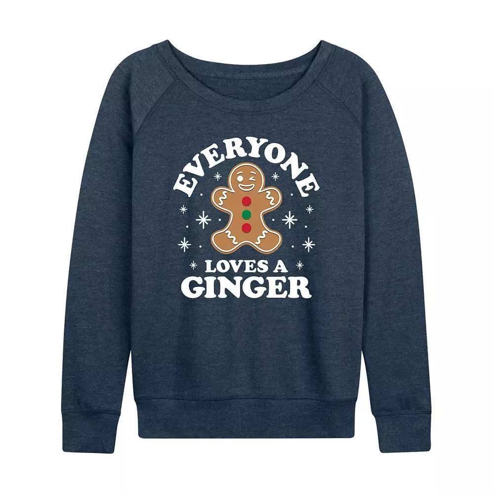 Women's Gingerbread Man French Terry Long Sleeve Tee,  Product Image