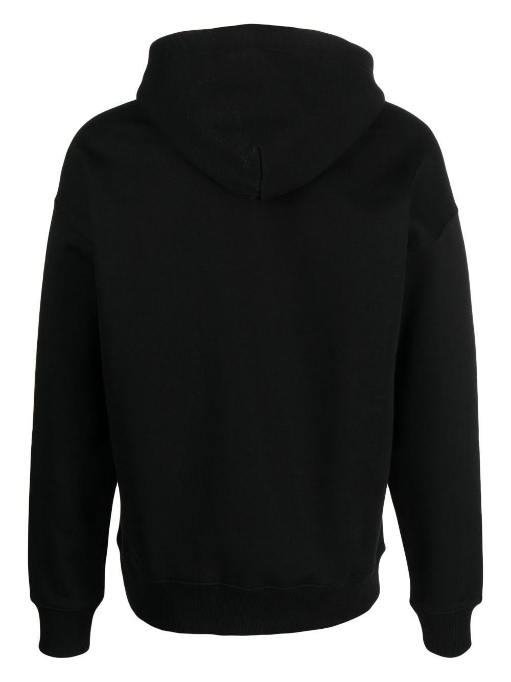 logo-patch cotton hoodie Product Image