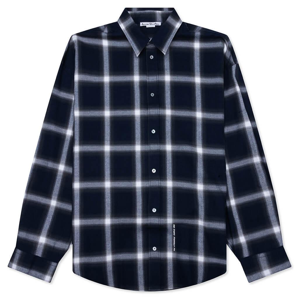 Check Button-up Shirt - Navy/Multi Male Product Image